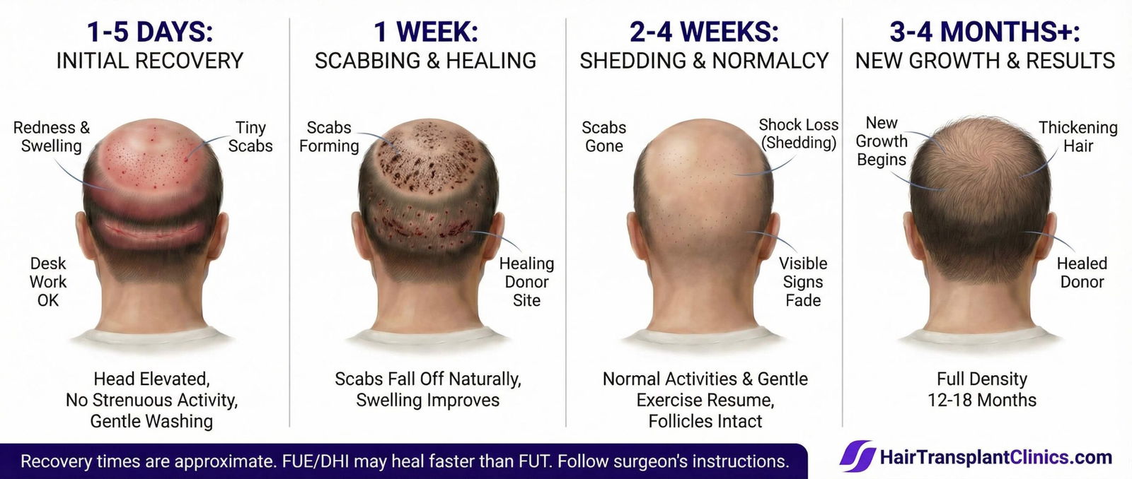 Hair Transplant Surgery Recovery Timeline Hair Transplant Surgery Recovery Timeline